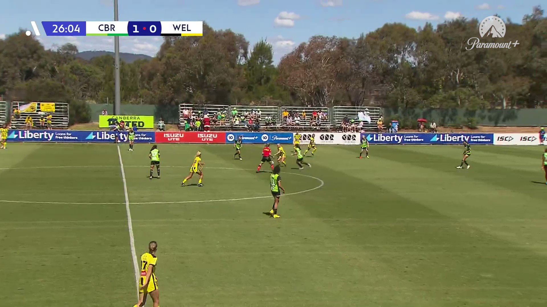 .@CanberraUnited double their lead! 🔥

Grace Maher's charging run & pass leads to the ball finding its way into the back of the net! 

Catch all the action LIVE on #DubZone 📺

Follow live:  @LibFinancial”
