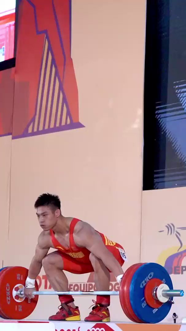 IWF on Twitter "Li Dayin (CHN), current World Record holder in Snatch