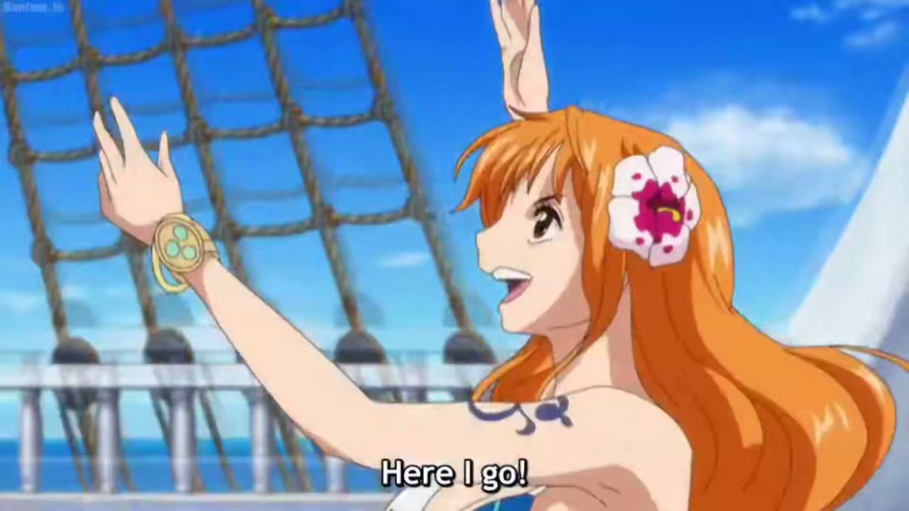 NAMI x ROBIN Volleyball Scene [One piece film Gold] on Make a GIF