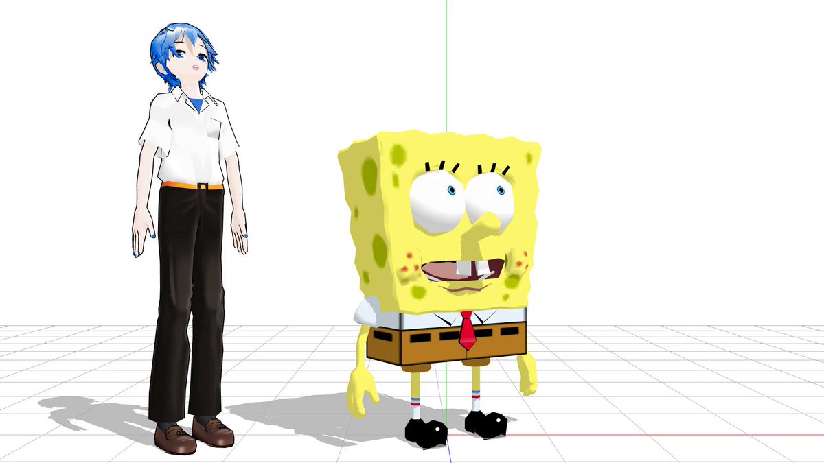 Spongebob doing the t-pose