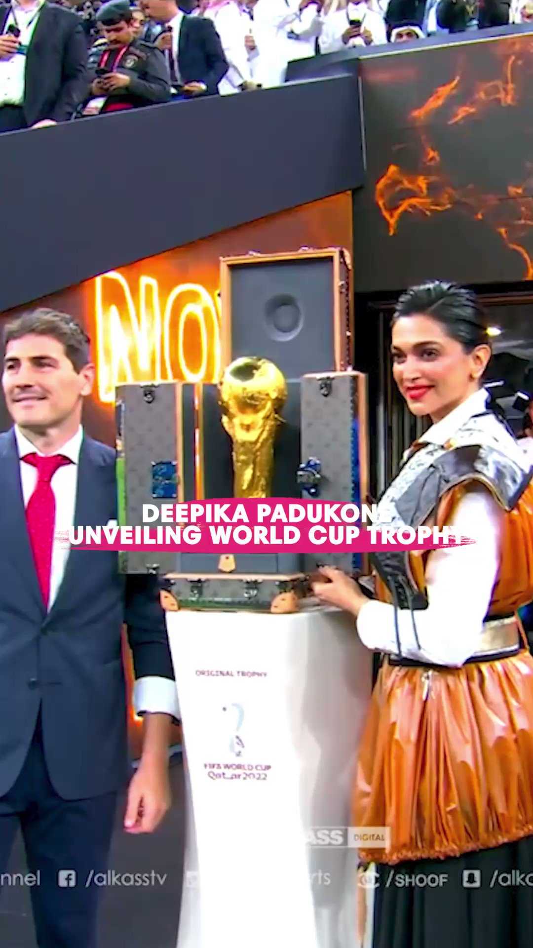 FIFA 2022: Deepika Padukone reaches Qatar to unveil trophy at Lusail  Stadium- The New Indian Express