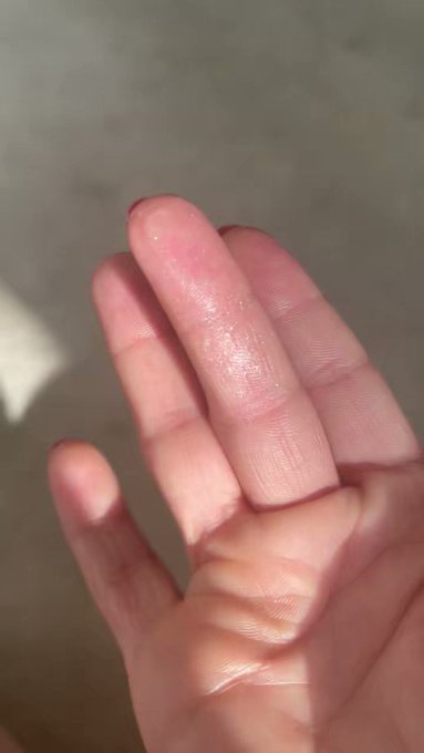 So my pussy finger is wet with glitter. Not sure how, but my cum has glitter in it! 🤷🏼‍♀️ It’s official…I’m