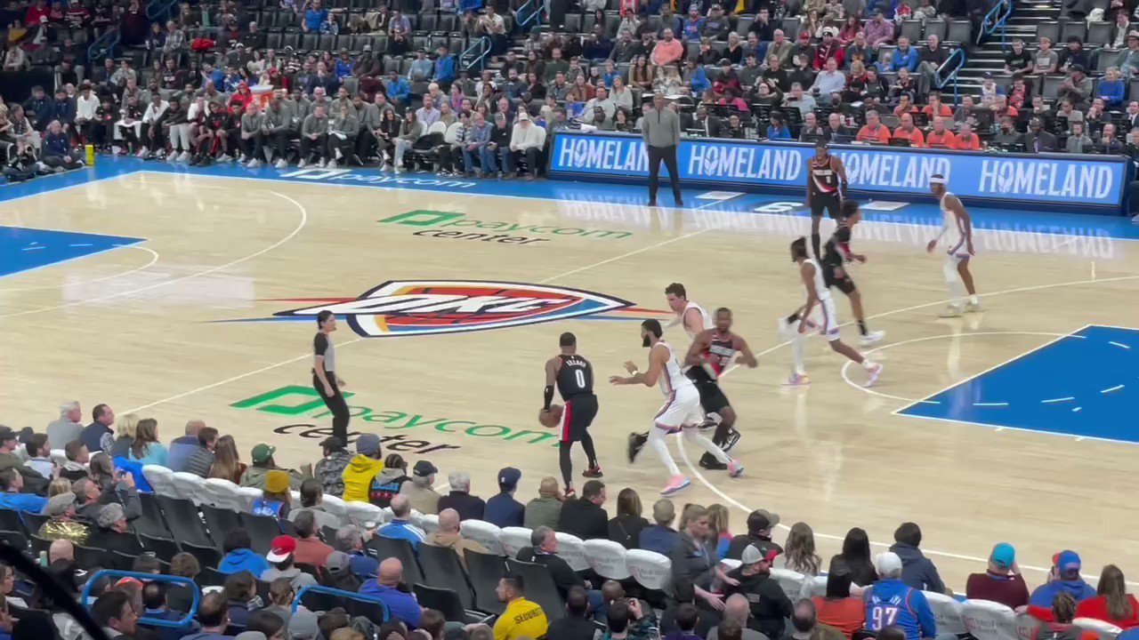 Aaron J. Fentress on Twitter "Damian Lillard hit a free throw at OKC