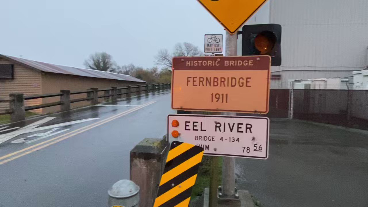 Kent Porter on Twitter "Fernbridge, still closed, crosses the Eel
