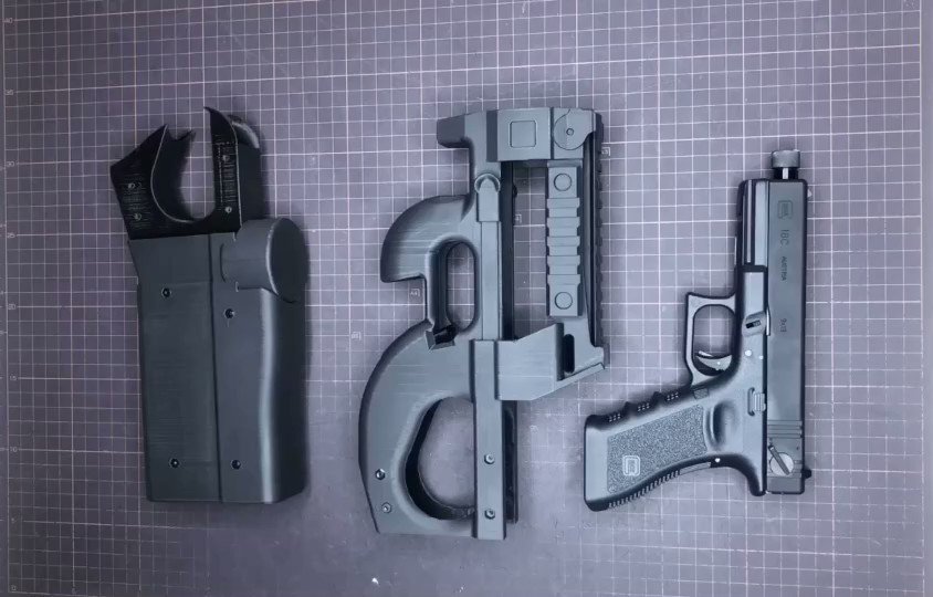 P90 P-90 東京マルイ　SS3DP ホルスター　左利き用 LayLax、「P90 クイックホルスター」本日発売！ モール専用