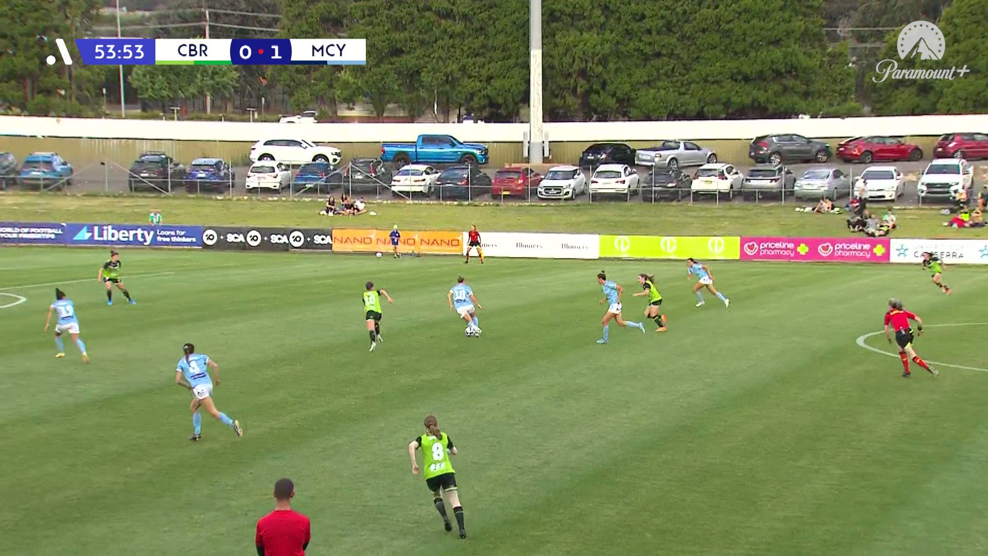 𝐌𝐈𝐍𝐈 𝐒𝐐𝐔𝐀𝐑𝐄𝐃! 💥

Another 𝙦𝙪𝙖𝙡𝙞𝙩𝙮 𝙛𝙞𝙣𝙞𝙨𝙝 from Rhianna Pollicina & @MelbourneCity are 2⃣ to the good in Canberra 💪

Catch all the action LIVE on @Channel10AU PLAY  📺

Follow live:  #WeAreALeagues @LibFinancial”