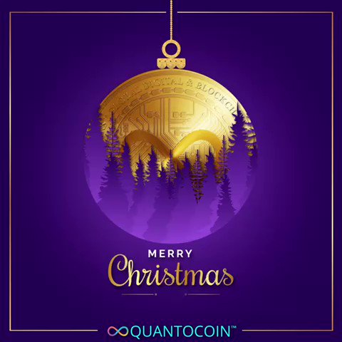 Image for the Tweet beginning: Merry Christmas &amp; Happy Holidays!🎄❤️
#QuantoCoin