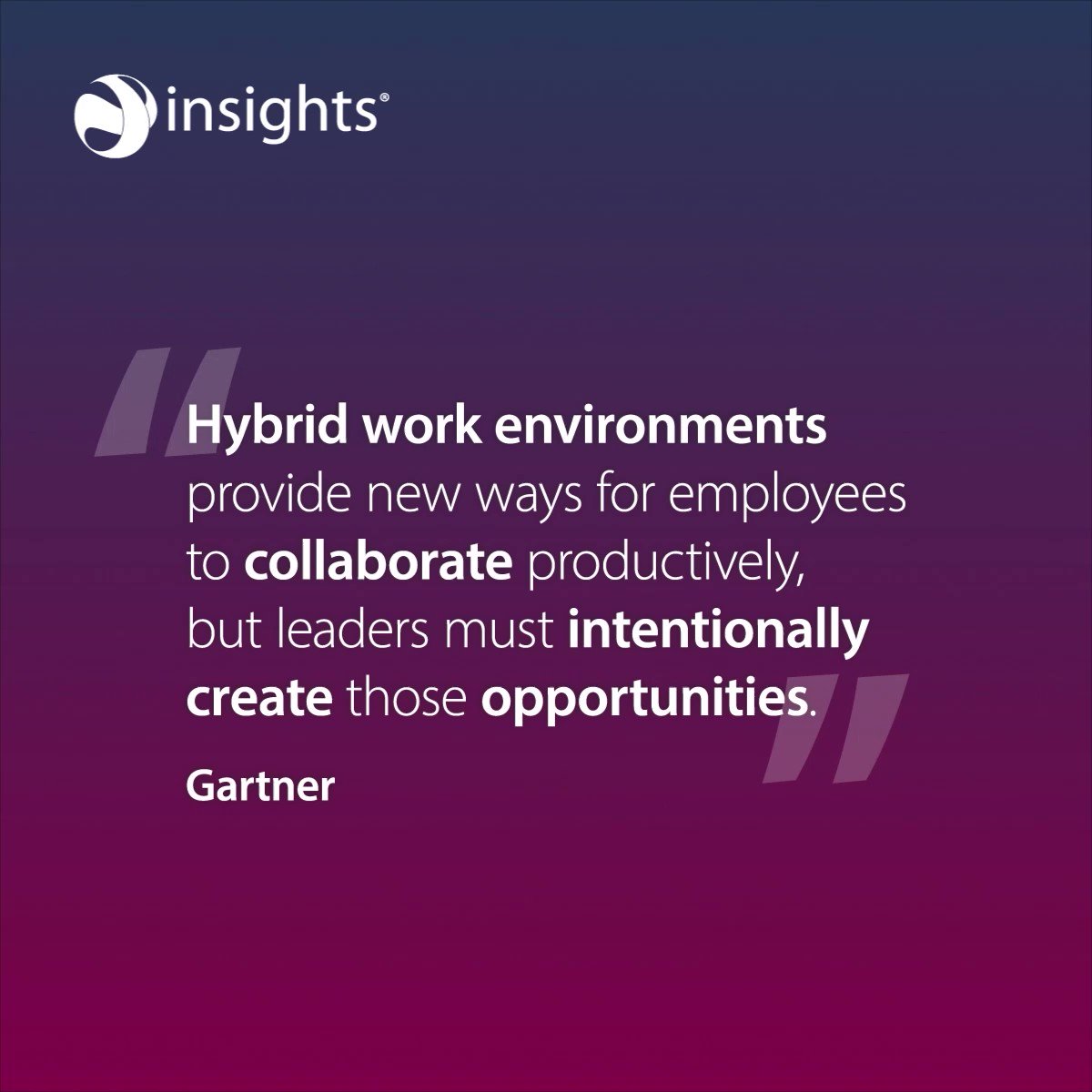 Insights on Twitter "It's time for HR directors to ask themselves, how is my organisation