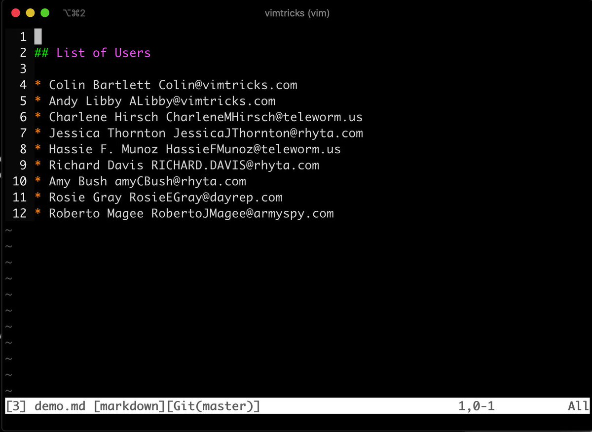 VimTricks on Twitter "Change case inside a substitution pattern • \U