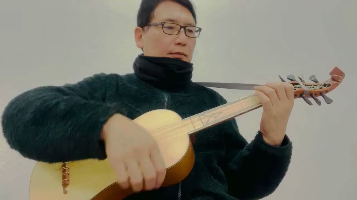 16世紀のギター曲集の挿絵（ファレーズ、1570年）
＃毎朝古楽　＃ルネサンス　＃ギター  