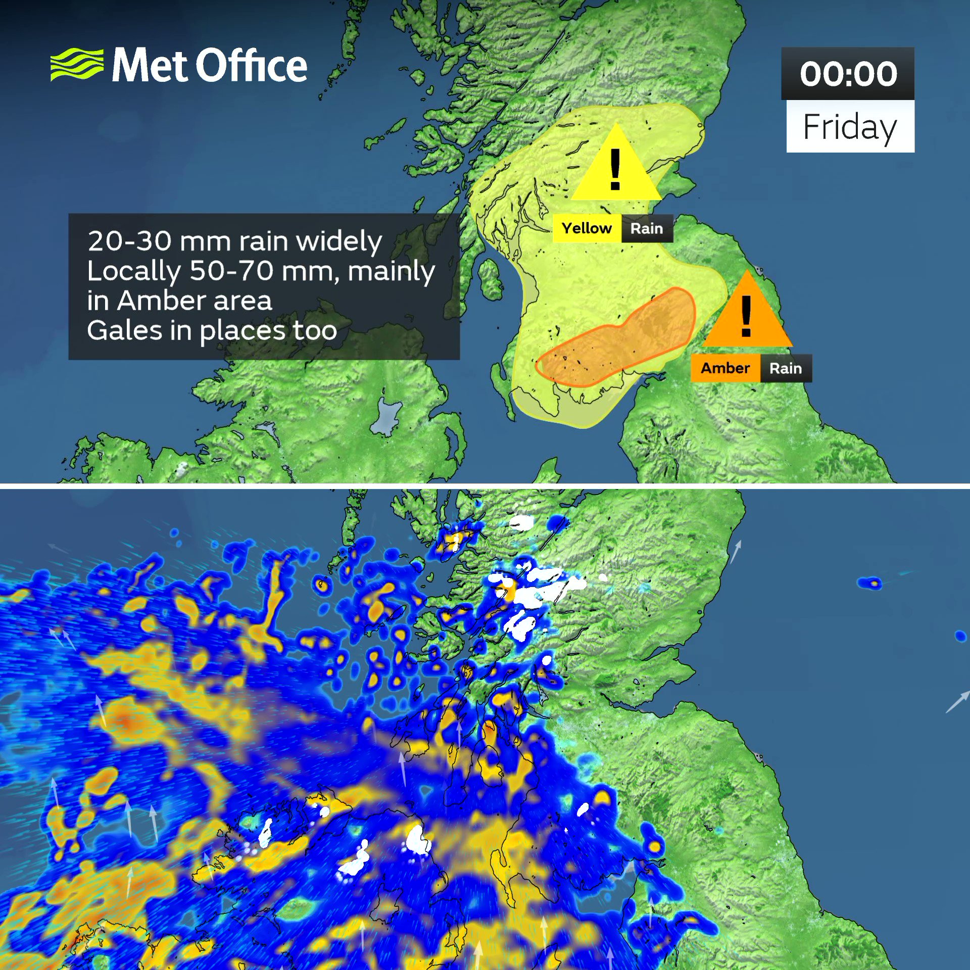 Met Office on Twitter "⚠️⚠️ Amber weather warning issued ⚠️⚠️ Rain SW