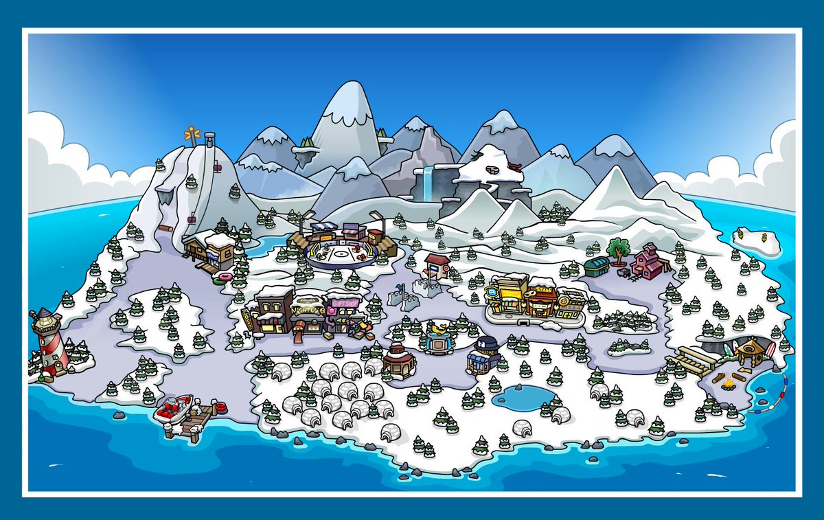 LEGO IDEAS - Club Penguin Island Map