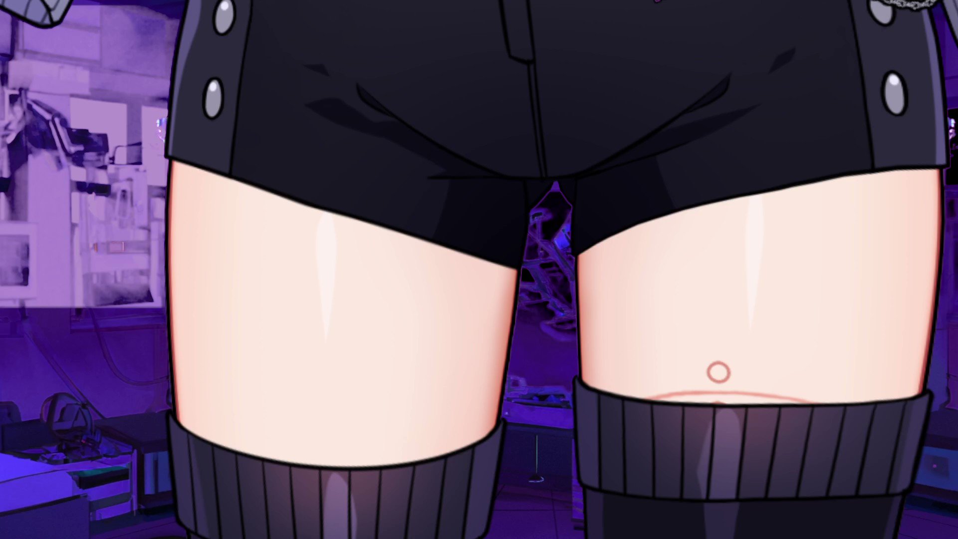 Anime thigh gif