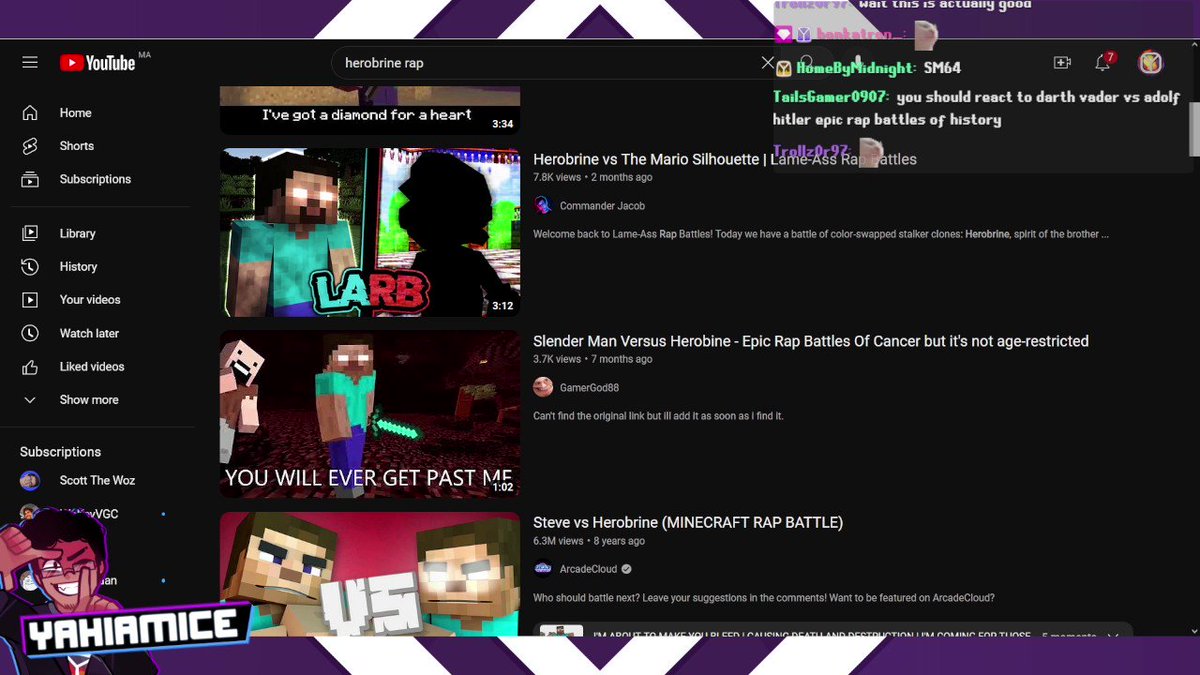 Epic Rap Battles Of Cancer Slenderman Vs Herobrine Minecraft Herobrine Vs Slenderman Rap Battle