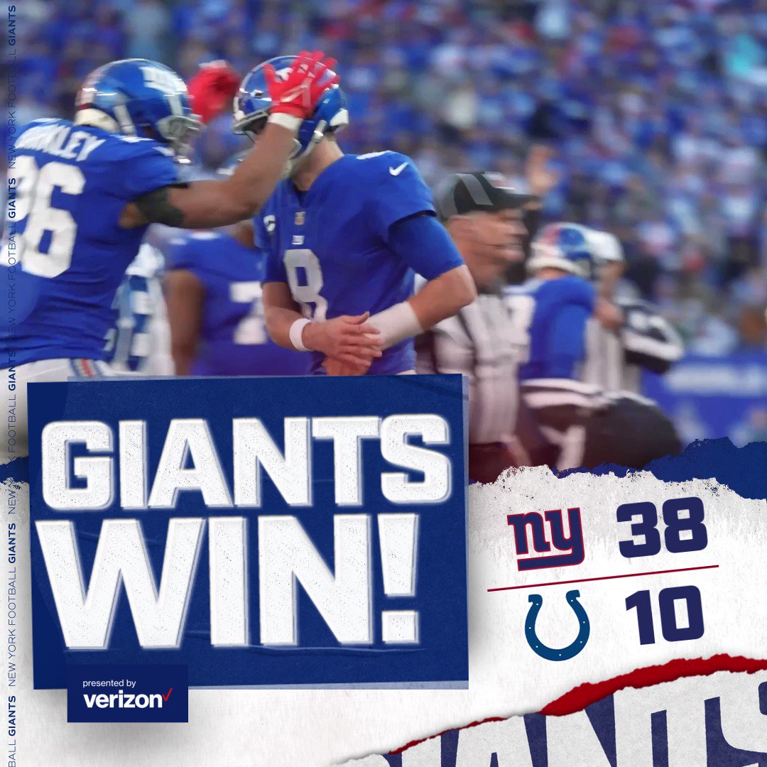 New York Giants on Twitter "Starting the year off undefeated 😉"