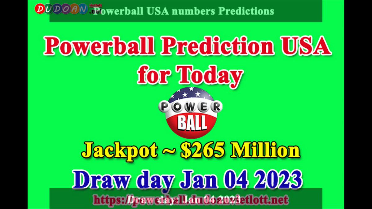 How to get Powerball USA numbers predictions on Wednesday 04-01-2023? Jackpot ~ $265 million -> https://t.co/IxmBqPFLqZ https://t.co/cO3BfyoPYq