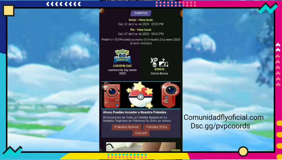 Eventos y Coords Comunidad Fly Oficial