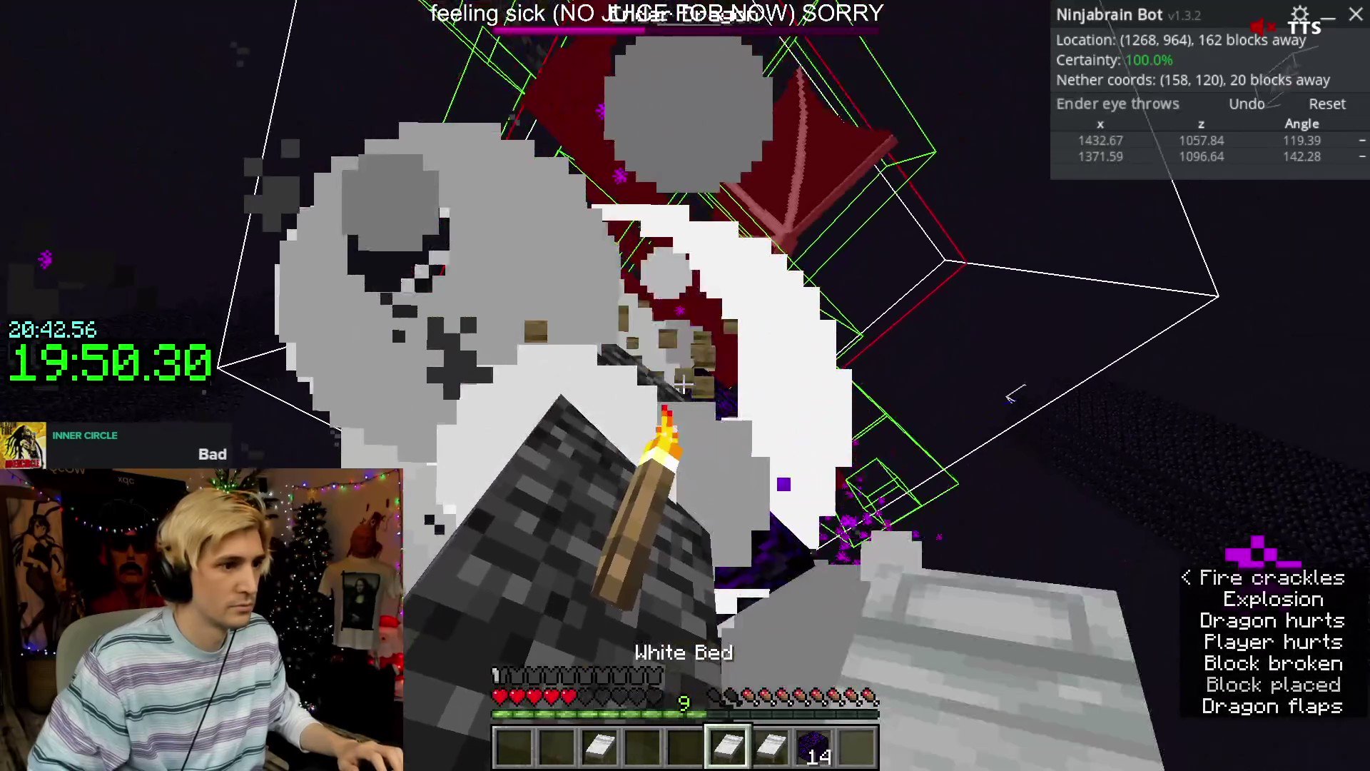 xQc fumbles a great Minecraft speedrun by crafting more than a dozen golden  helmets - Dexerto