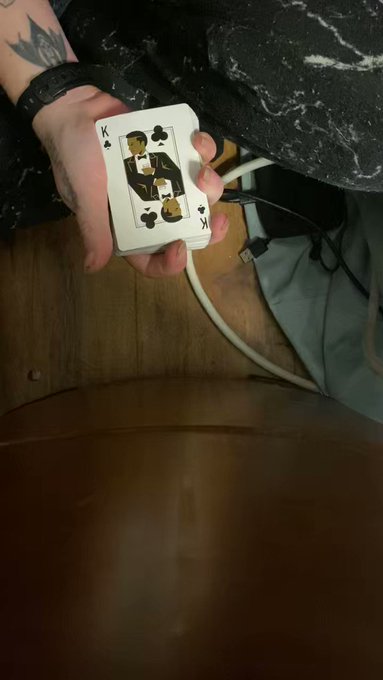 decided to learn some card tricks to teach my friends kid so he could actually have a hobby. it&rsquo;s not<a href="/tag/music"class="tags"><span>#music</span></a>