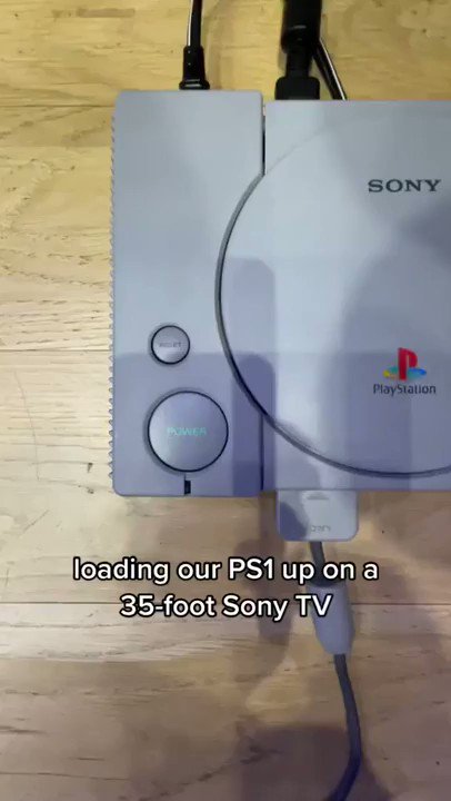 RT @Dexerto: Playing a Playstation 1 on a 35 foot TV https://t.co/Jc4XWcqdrD