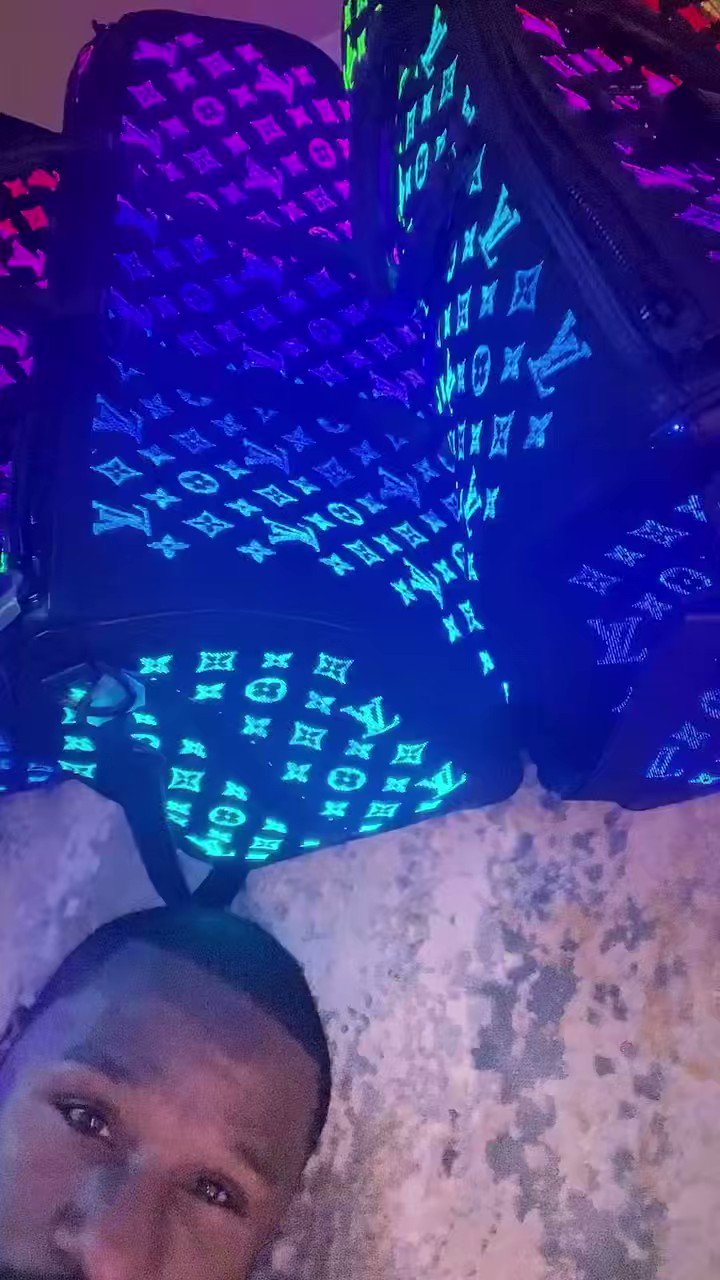 glowing louis vuitton bag