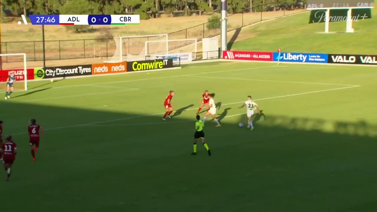 Hey, man! Michelle Heyman opens the scoring at ServiceFM Stadium as @CanberraUnited take the lead!

#ADLvCBR LIVE on Paramount+”