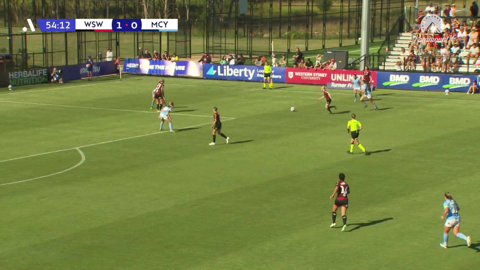 Dreamland at Wanderland 🚀 💥🚀💥 

@wswanderersfc extends their lead via 𝐨𝐧𝐞 𝐨𝐟 𝐭𝐡𝐞 𝐬𝐭𝐫𝐢𝐤𝐞𝐬 𝐨𝐟 𝐭𝐡𝐞 𝐬𝐞𝐚𝐬𝐨𝐧!!! 

Olivia Price, take a bow 👑 

.
.
.

Catch all the action LIVE on @ParamountPlusAU 📺

Follow live:  
#WSWvMCY”