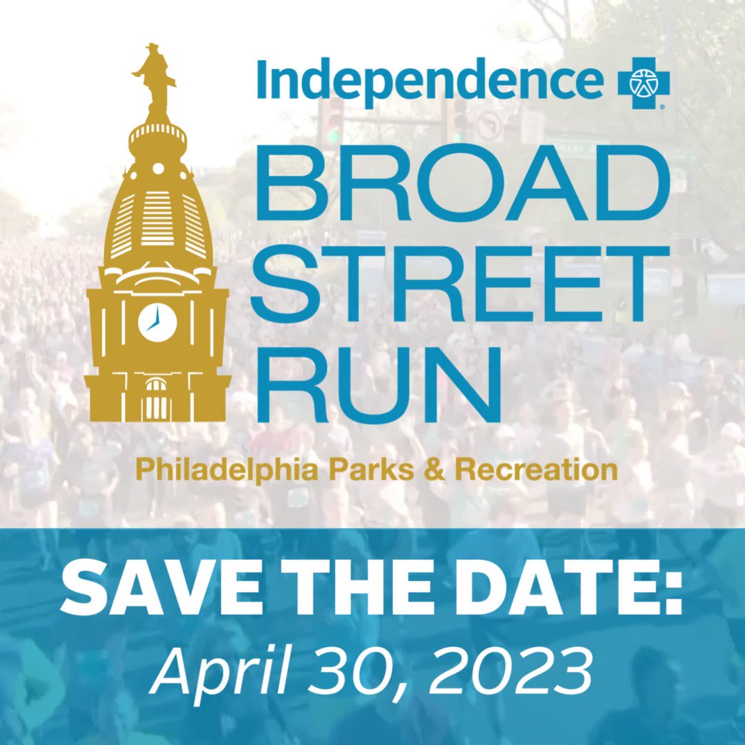 IBX Broad Street Run on X: Major race update! 📢 The Independence Blue  Cross Broad Street Run is back on Sunday, April 30, 2023. Lottery  registration will open on February 1. Save