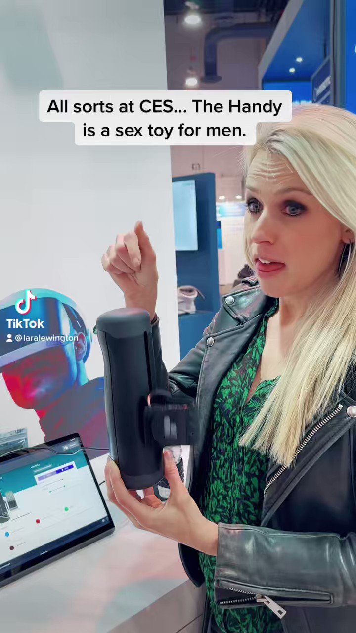 LaraLewington on X: The Handy is a sex toy for men, and I tested it, erm,  as best I could. They had it all at #CES2023. t.coN9bOsNFb2O  X