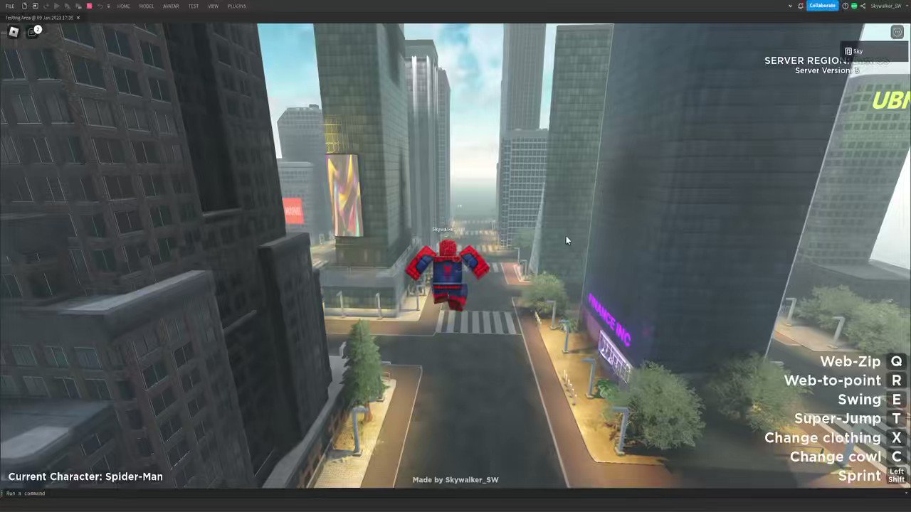 How To Make a Working Web-Swinging Spider Man Game! (ROBLOX