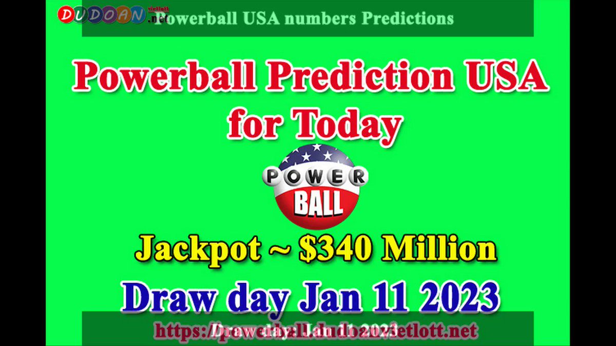 How to get Powerball USA numbers predictions on Wednesday 11-01-2023? Jackpot ~ $340 million -> https://t.co/QAXolQ3MVN https://t.co/kQEIpWVGDy