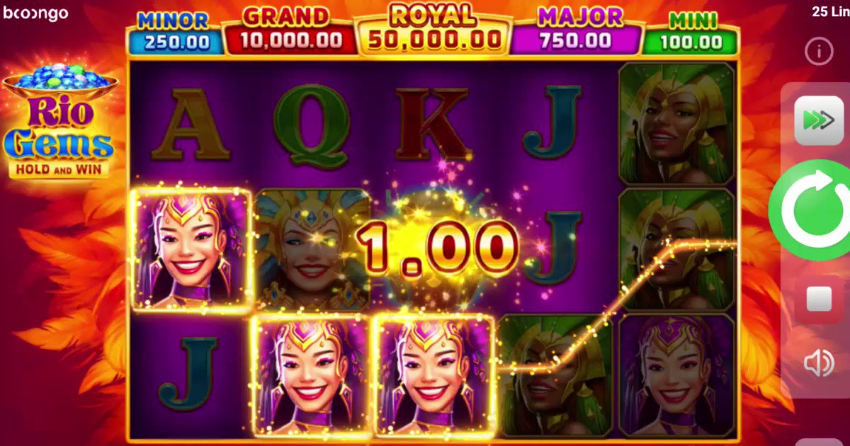 &#127881;Make your life a never-ending thrilling party with the new “Rio Gems” slot! 5x3, 25 lines slot presents stacked feathery Wilds, beautiful samba dancers as top-paying symbols, low-paying royals, deluxe Gems as Bonus symbols and Drums as Scatters