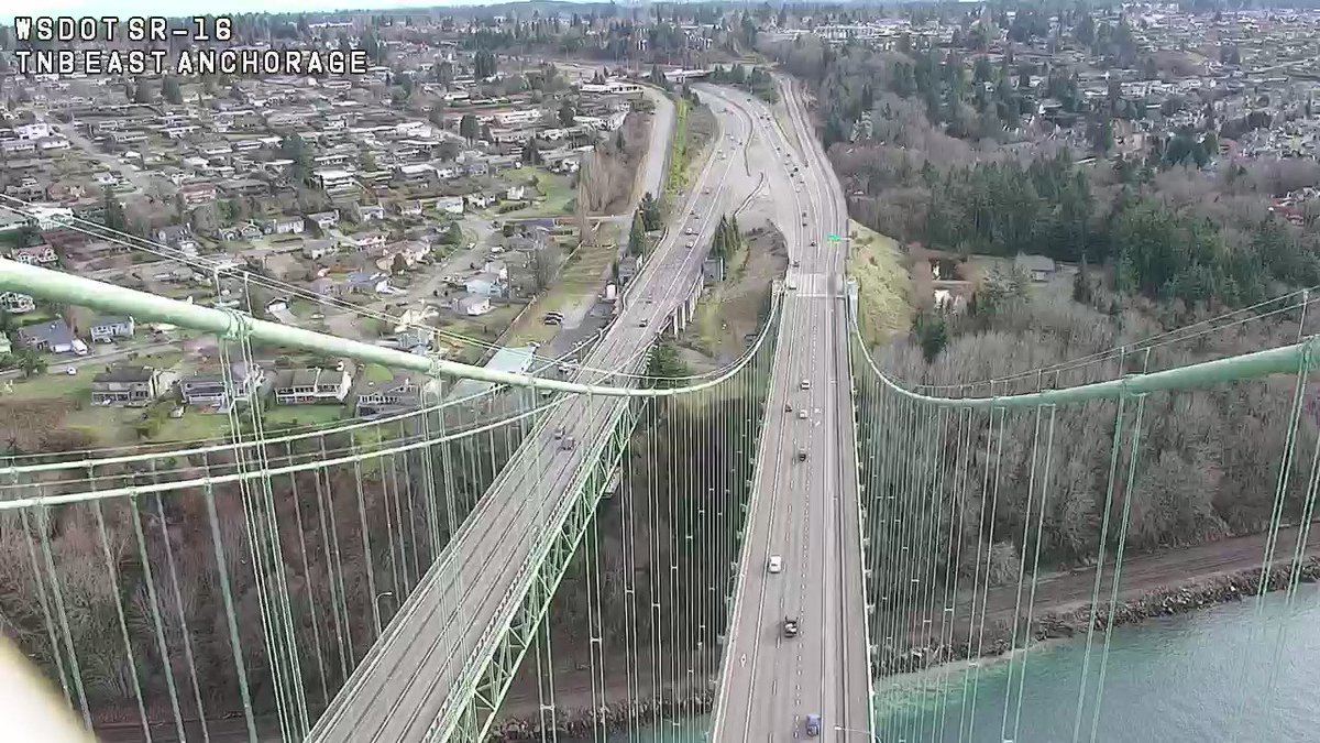 WSDOT on Twitter "Watching the Narrows Bridge cam on