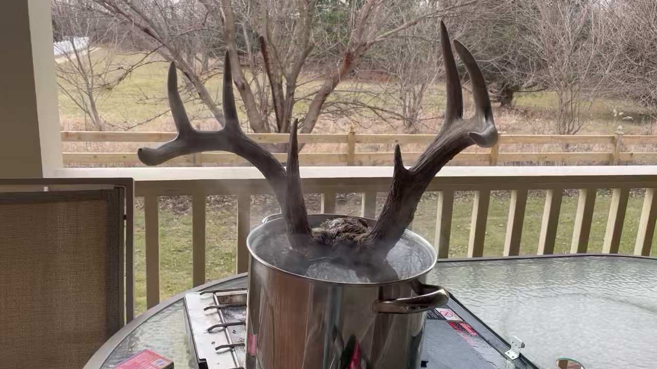 Boiling deer skull deals