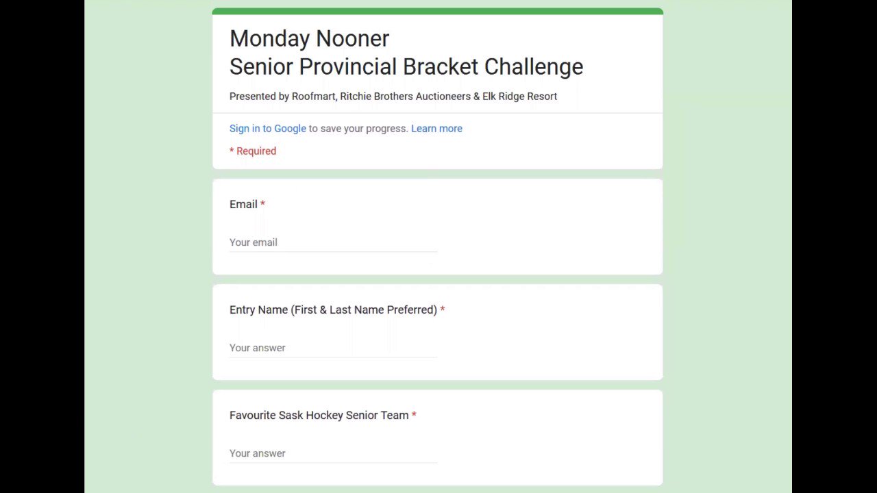 Monday Nooner on Twitter "Senior Provincial Bracket Challenge‼️ An