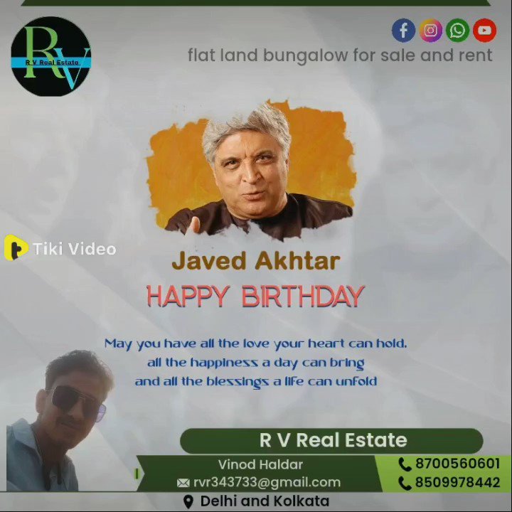 Javed Akhtar

Happy birthday to the poet and lyricist of Hindi films 