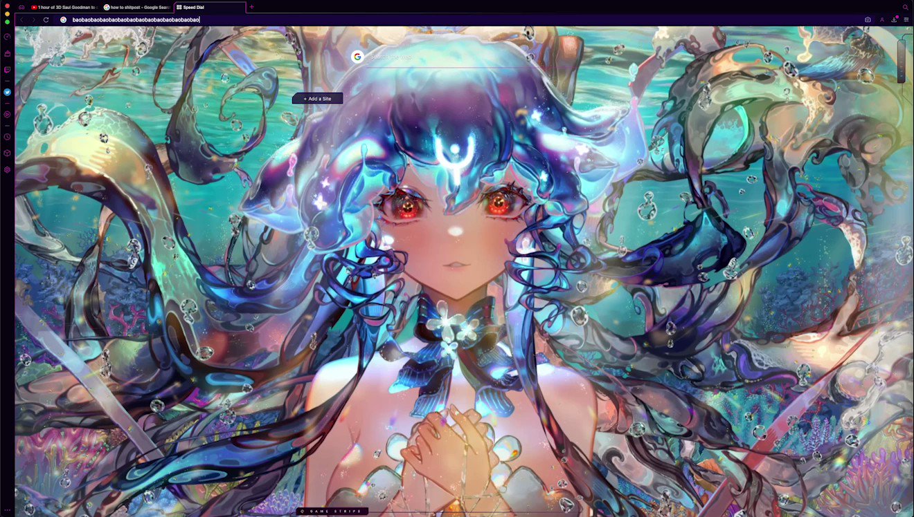 Opera GX on X: Wallpaper Wednesdays: Since you guys have been begging us for a dedicated Aura wallpaper we finally added one Thanks to @lawpakacat for the cool drawing :) /