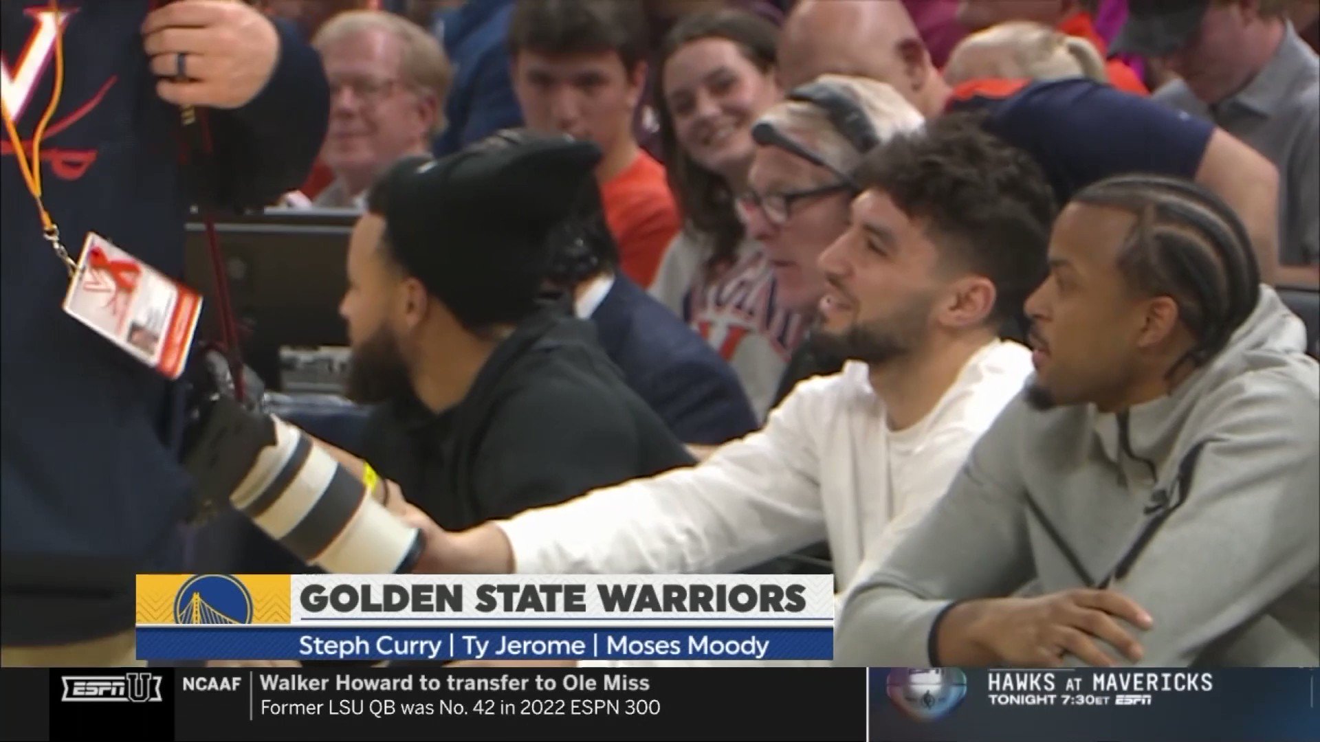 Warriors' Steph Curry and Ty Jerome approve of dunk by UVA's Beekman