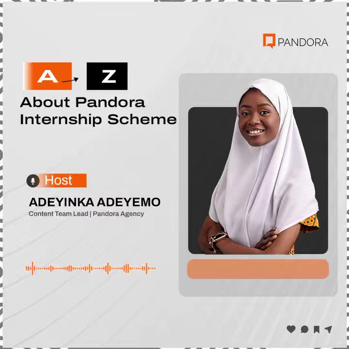 Pandora Agency on Twitter: "Application to The PANDORA Internship Scheme (Cohort 4) ends 𝕋𝕠𝕞𝕠𝕣𝕣𝕠𝕨! Here is a snippet from the A-Z about the internship to help guide application process