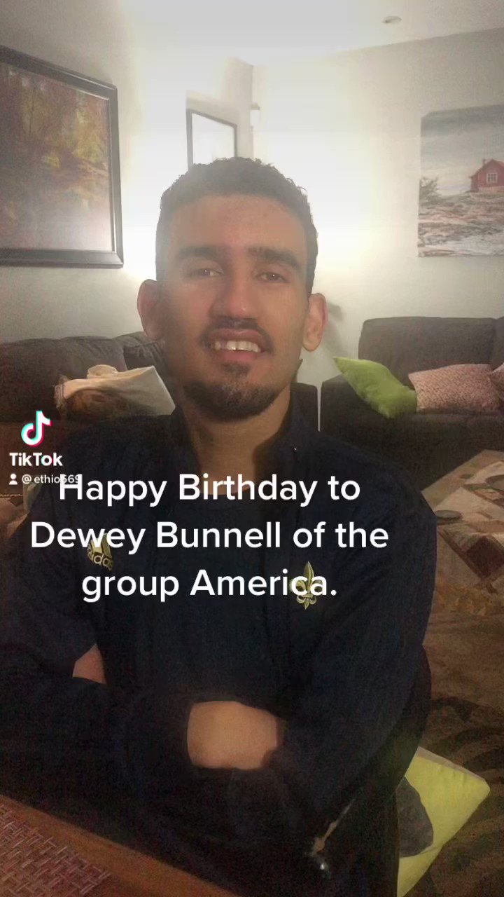 Happy Birthday to Dewey Bunnell from the group America.This is from Deejay Stevie and I am just his messenger. 