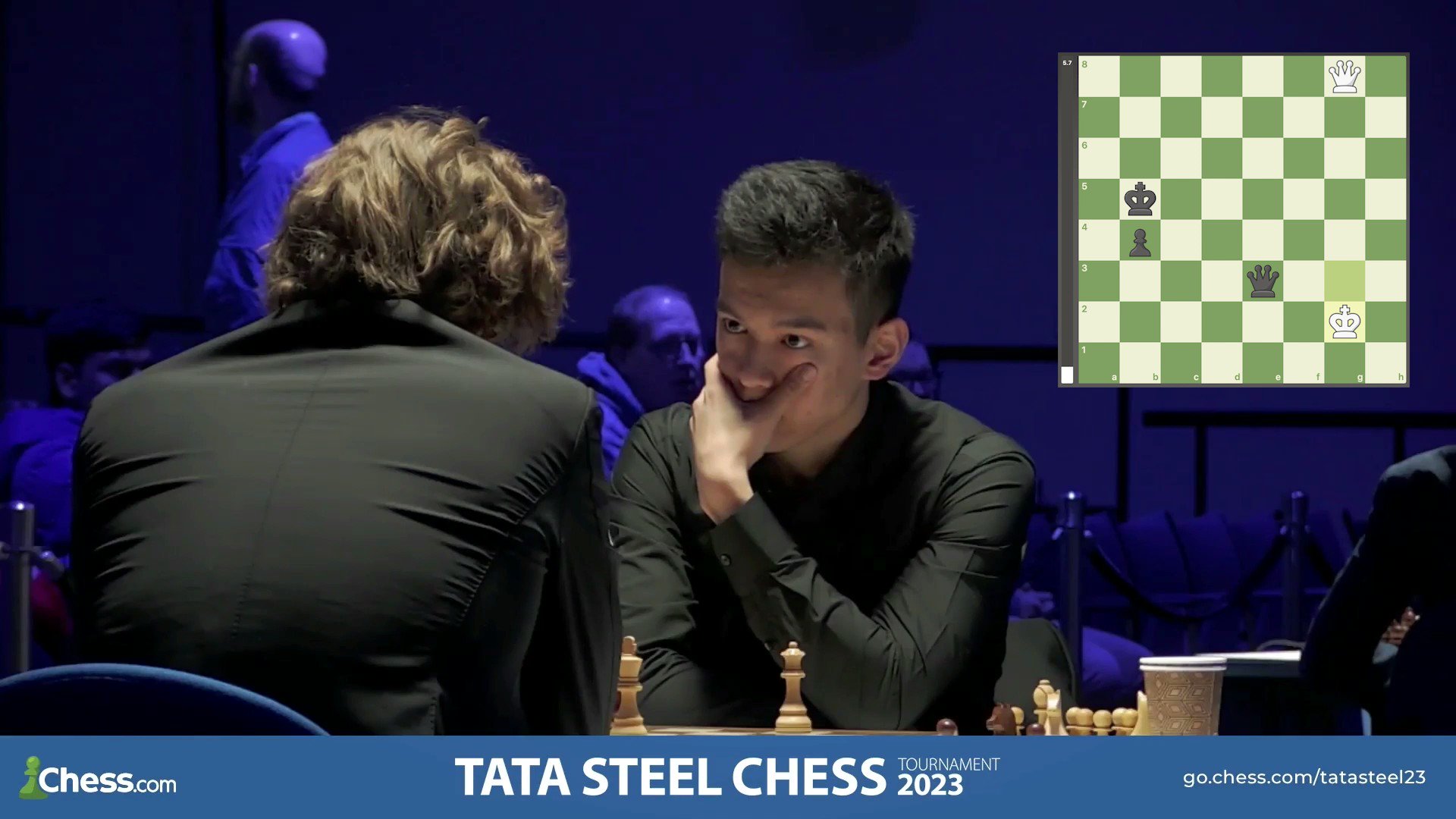 Abdusattorov beats Carlsen to lead Tata Steel Masters alone on 4/5