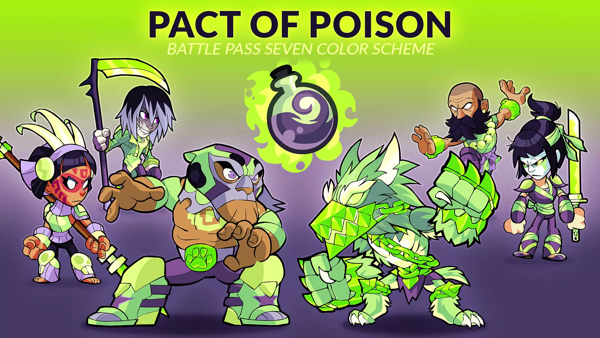 Brawlhalla on Twitter "The Pact of Poison Color Scheme is coming to