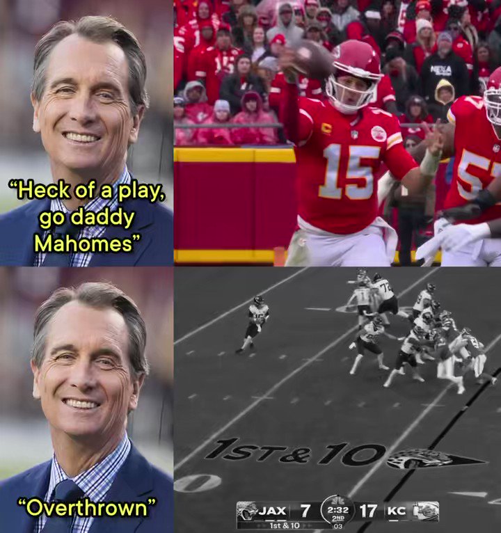 GhettoGronk on Twitter "*Mahomes throws ball into dirt* Cris