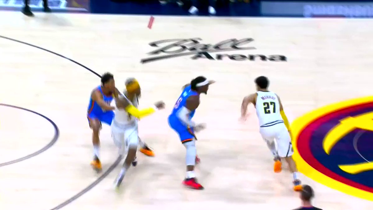 Daily NBA Fantasy on Twitter "Lu Dort had Jamal Murray in THE DORTURE CHAMBER ThunderUp"