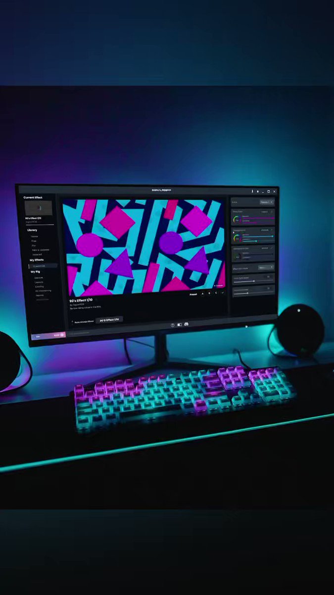 Signalrgb on twitter this latest signalrgb effect features patterns