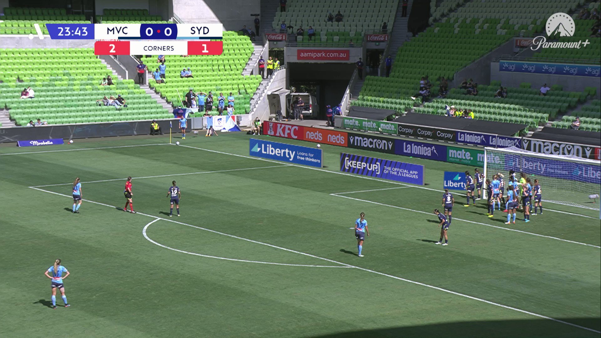#BigBlue breakthrough for @SydneyFC! 

Princess Ibini works it over the line and the Sky blues hit the front 💥

Catch all the action LIVE on @Channel10AU PLAY  📺

Follow live:  @LibFinancial”