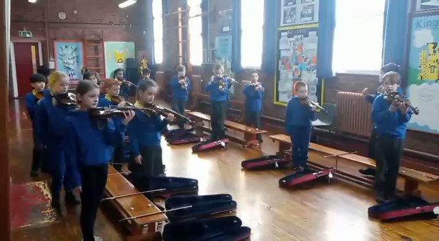 Image for the Tweet beginning: Year 4 playing 'Hall of