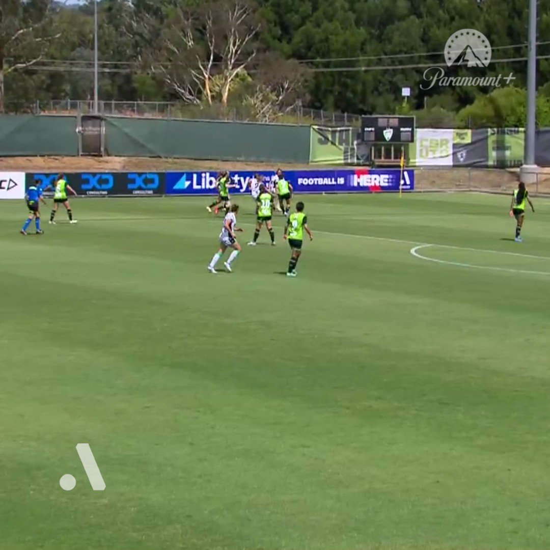 Cool, calm and collected in the box for Mel Taranto's first A-League Women goal😍

#CBRvWUN”