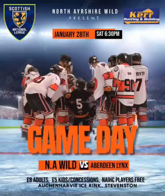 NorthAyrshireWild on Twitter "Saturday is HOCKEY DAY. Tonight we have