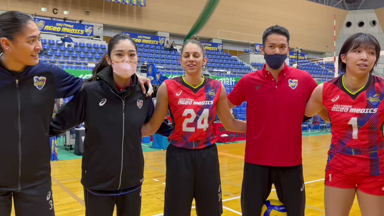 ➀ 女子バレー Vリーグ 埼玉上尾メディックス 選手寄せ書き